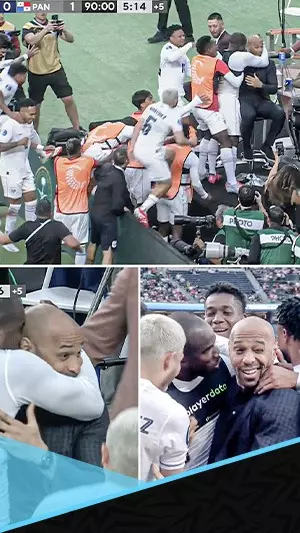 مهاجم بنما يفاجئ هنري باحتفال هيستيري